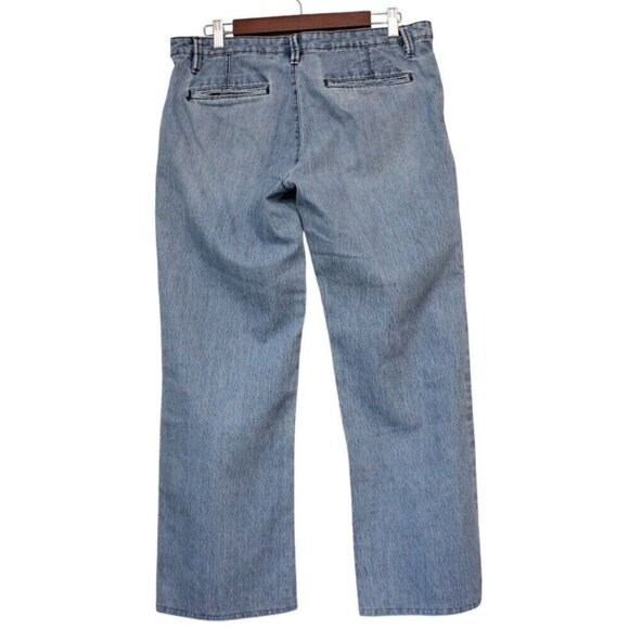 Vintage Y2K No Boundaries Jeans Size 15 Wide Leg Mid Rise Light Wash Denim - Picture 7 of 11